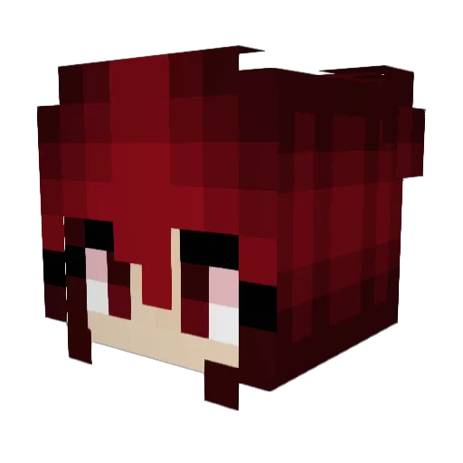 Caroline1515 Minecraft avatar head, 3D render