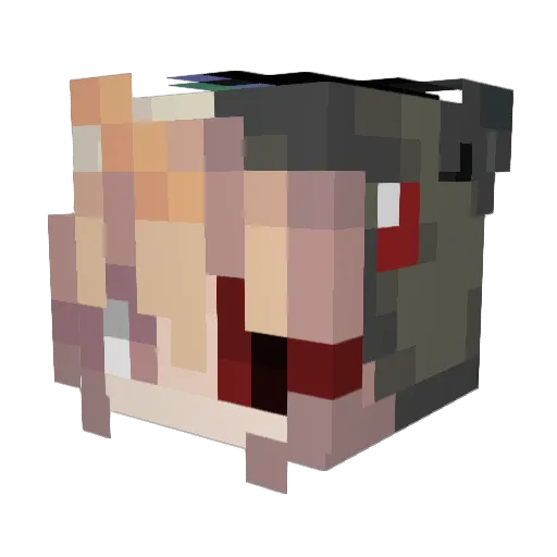Caroline_N Minecraft avatar head, 3D render