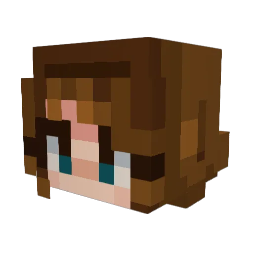 CarolusRex123 Minecraft avatar head, 3D render