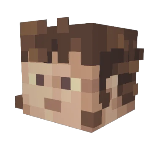 Carolus_Caesar Minecraft avatar head, 3D render