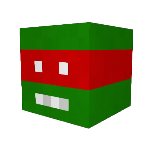 Carox Minecraft avatar head, 3D render