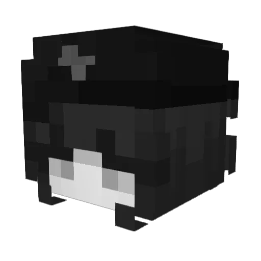 CarpJH Minecraft avatar head, 3D render