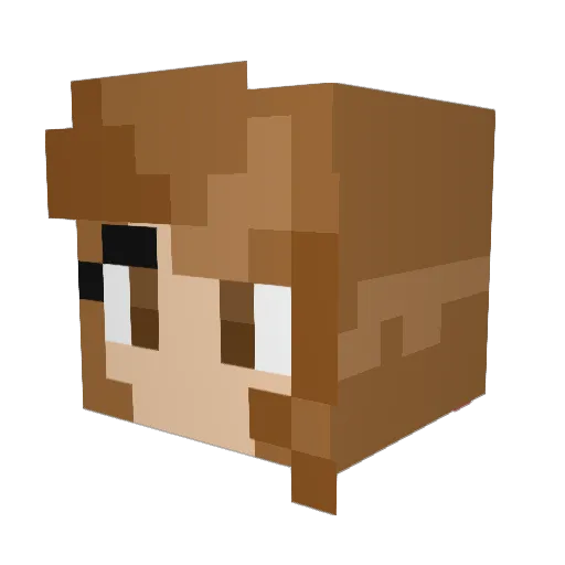 CarpeDiemQueen Minecraft avatar head, 3D render