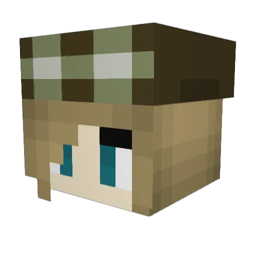 CarpeThisDiem Minecraft avatar head, 3D render