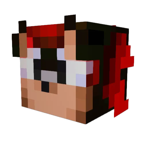 Carpentah Minecraft avatar head, 3D render