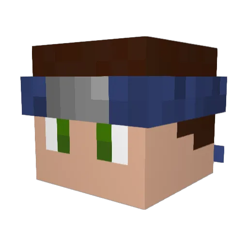 Carpinetti Minecraft avatar head, 3D render