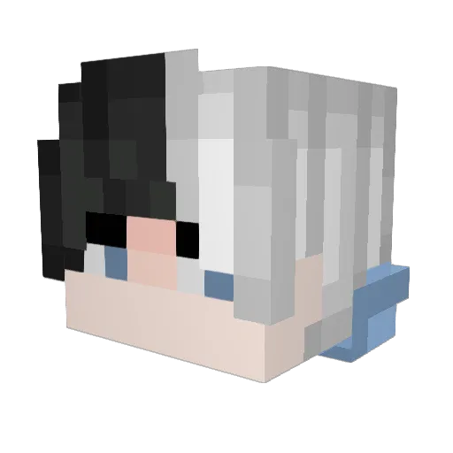 Carrazza Minecraft avatar head, 3D render