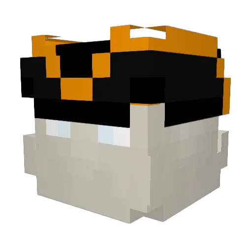 Carrdrivesyou Minecraft avatar head, 3D render