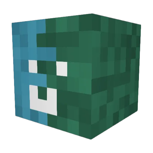 CarricIfel Minecraft avatar head, 3D render