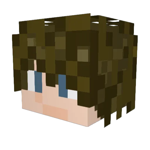 Carrig02 Minecraft avatar head, 3D render