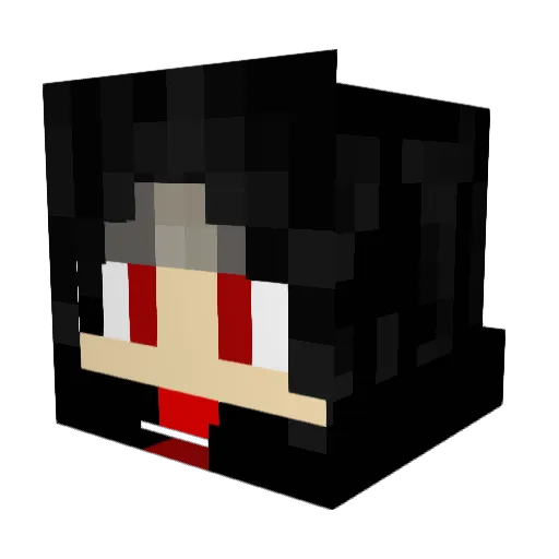 Carrionn Minecraft avatar head, 3D render