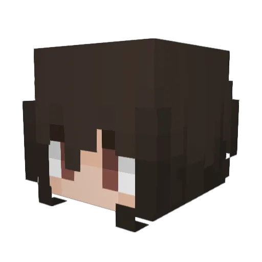 CarrotCakeUwU Minecraft avatar head, 3D render