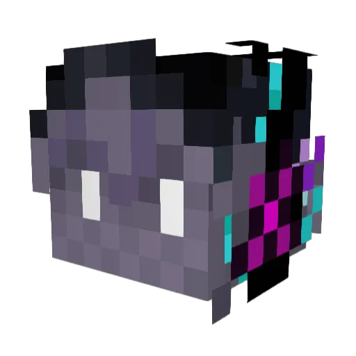 CarrotHs_ Minecraft avatar head, 3D render
