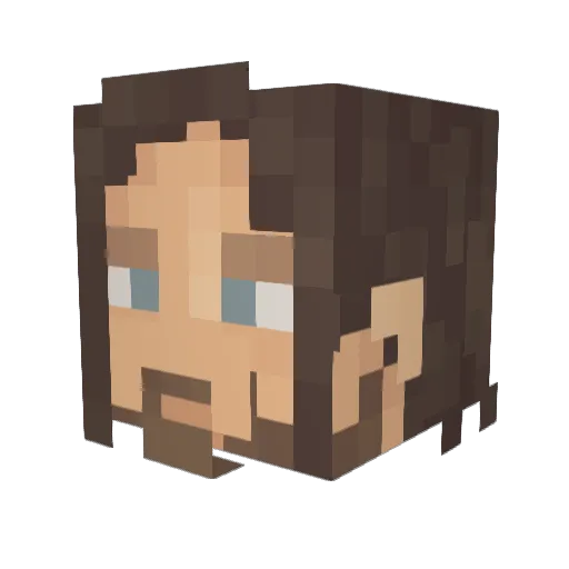 Carrot_Love Minecraft avatar head, 3D render