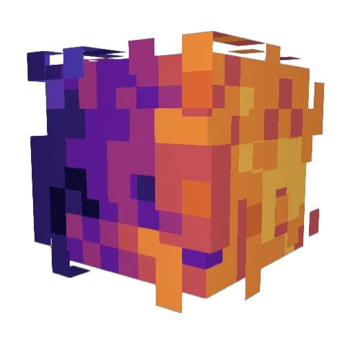 Carrotking700 Minecraft avatar head, 3D render