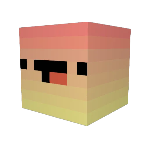 Carrotmaster3000 Minecraft avatar head, 3D render