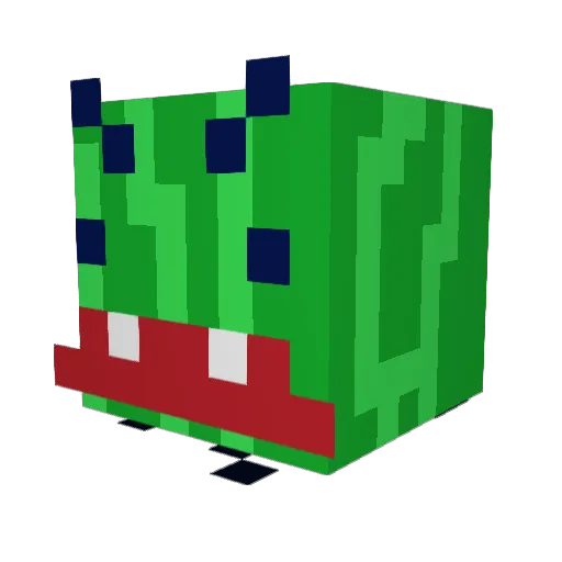 CarrotsnCorn Minecraft avatar head, 3D render