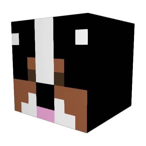 Carrotyy_ Minecraft avatar head, 3D render