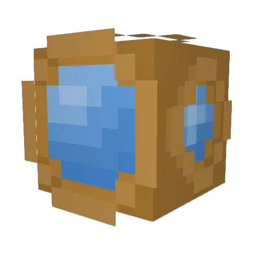 Carrotzep Minecraft avatar head, 3D render