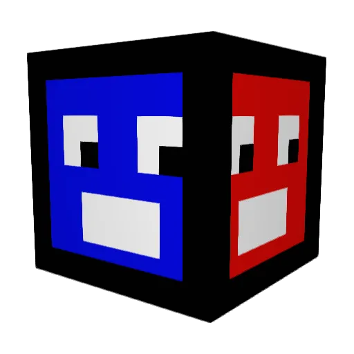 CarryExtreme Minecraft avatar head, 3D render