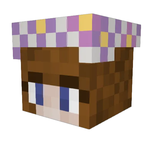 CarryLemons Minecraft avatar head, 3D render
