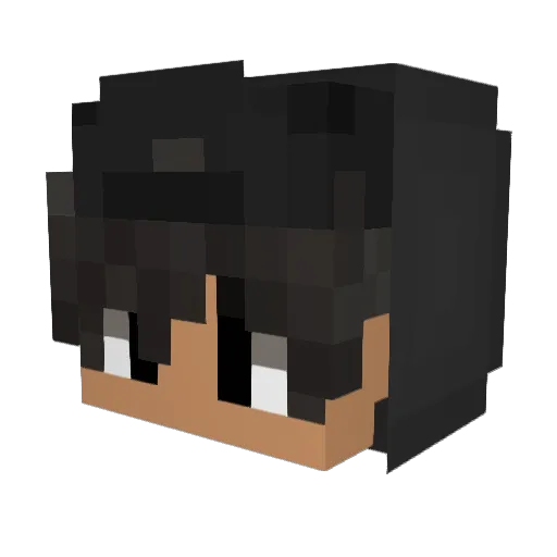 CarryPotter44 Minecraft avatar head, 3D render
