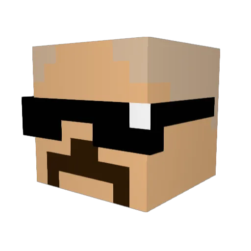 Carsiedoodle Minecraft avatar head, 3D render
