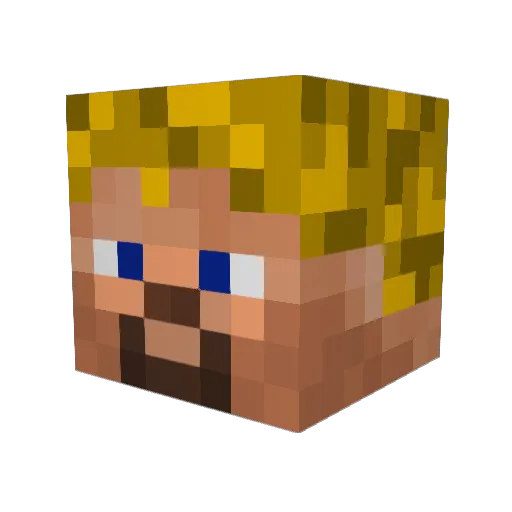 Carson77701 Minecraft avatar head, 3D render