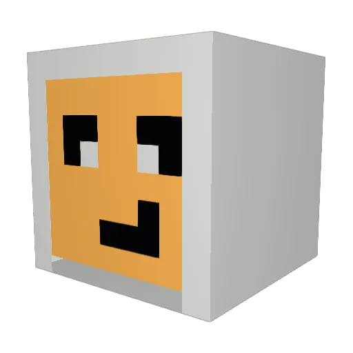 CarsonGCR Minecraft avatar head, 3D render