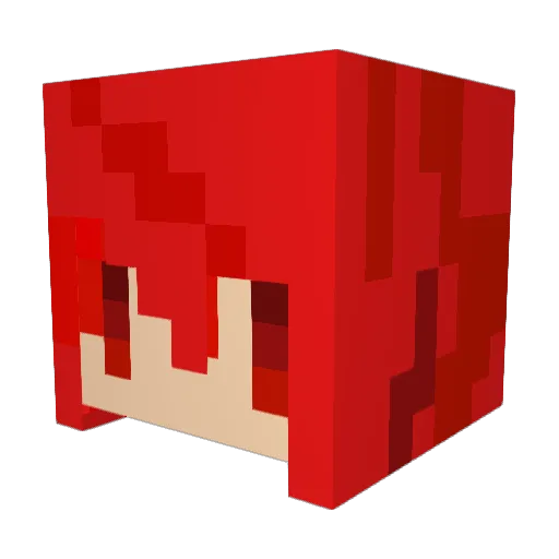 CarsonHo2 Minecraft avatar head, 3D render