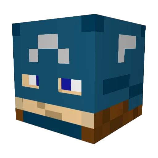 CarsonJ36 Minecraft avatar head, 3D render