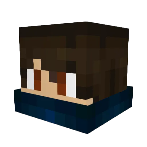 Carson_A Minecraft avatar head, 3D render