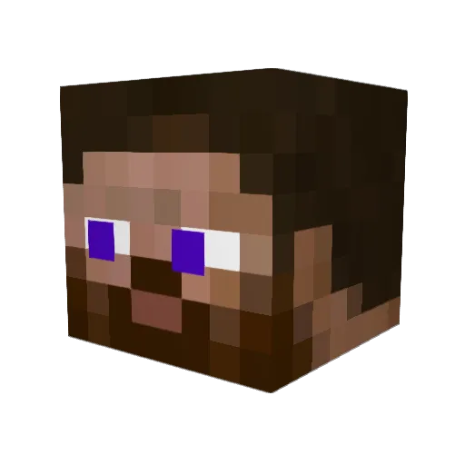 Carson_R Minecraft avatar head, 3D render