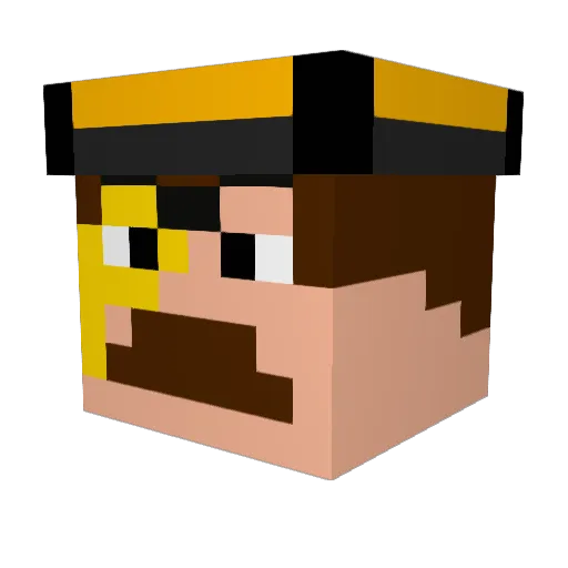 Carsonater11 Minecraft avatar head, 3D render
