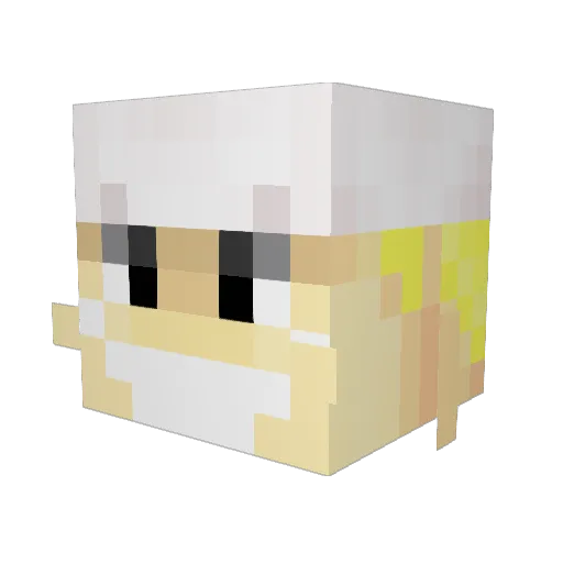 Carsongri Minecraft avatar head, 3D render