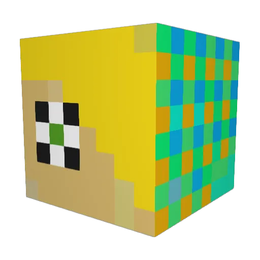 Carsonovich7 Minecraft avatar head, 3D render