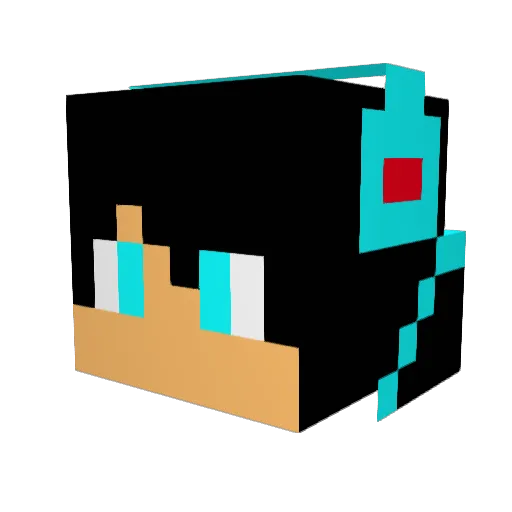 Carsonplaysit Minecraft avatar head, 3D render