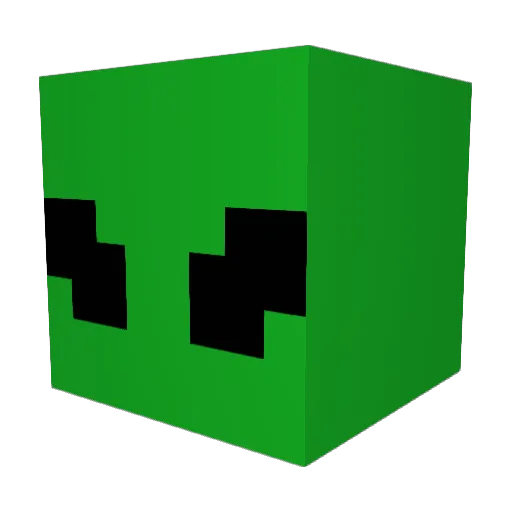 Carsontw Minecraft avatar head, 3D render