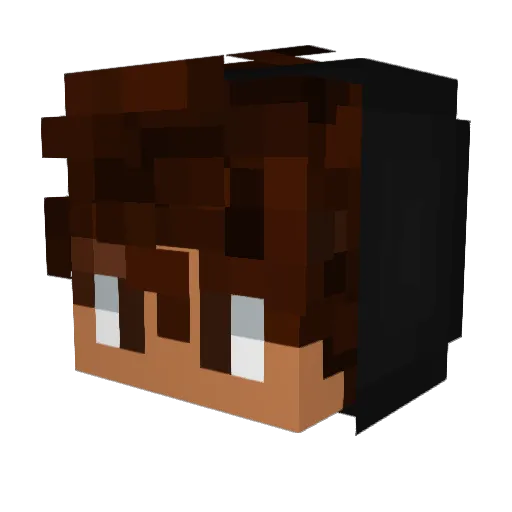 CarstenGames Minecraft avatar head, 3D render