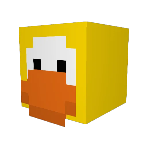 Carstonator Minecraft avatar head, 3D render