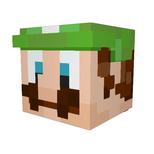 CartNarc Minecraft avatar head, 3D render