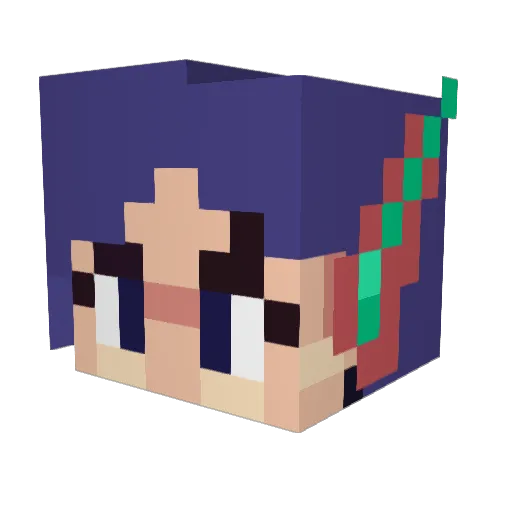 Cartarix Minecraft avatar head, 3D render
