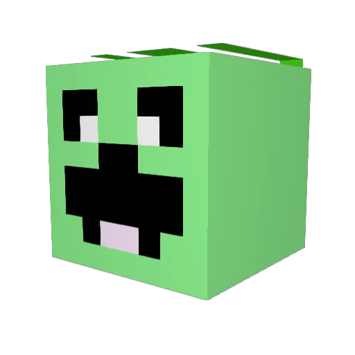 CarterAD10 Minecraft avatar head, 3D render