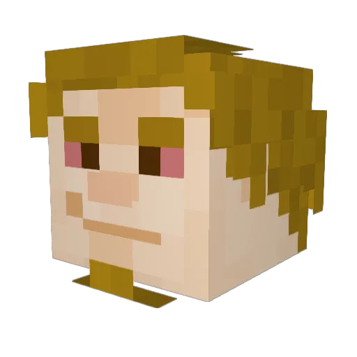 CarterAltDelete Minecraft avatar head, 3D render