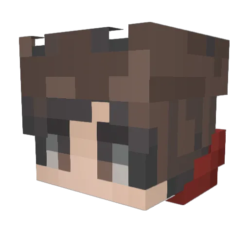 CarterCool12 Minecraft avatar head, 3D render
