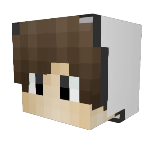CarterMarvel Minecraft avatar head, 3D render
