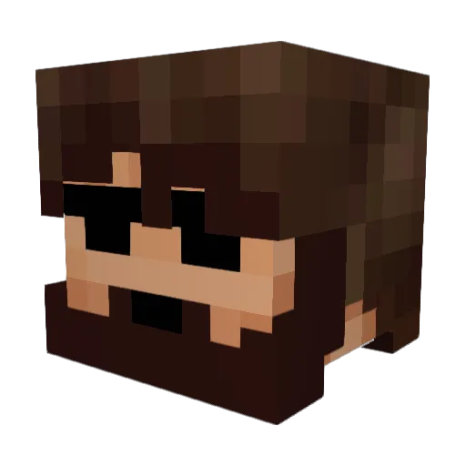 Carterlongshot27 Minecraft avatar head, 3D render