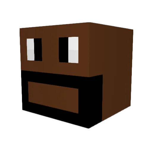 Carthiginian Minecraft avatar head, 3D render