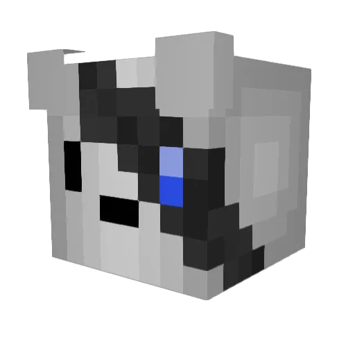 Cartier1 Minecraft avatar head, 3D render