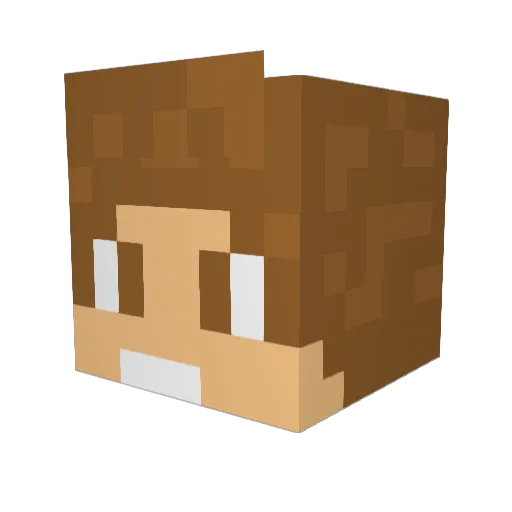 CartmanMC Minecraft avatar head, 3D render